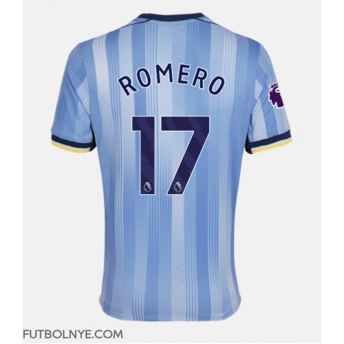 Camiseta Tottenham Hotspur Cristian Romero #17 Visitante Equipación 2024-25 manga corta